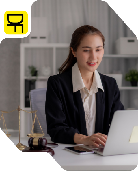 A virtual attorney from Deskfiller, ready to provide legal services